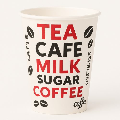 Papírpohár 1,8–2 dl Mintás(coffee to go) – 50 db/cs