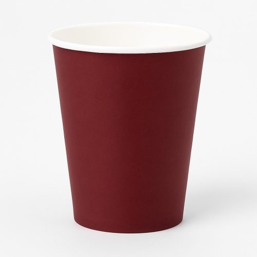Papírpohár 340 ml bordó – 50 db/csomag