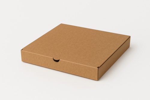 Pizzadoboz 32x32x3,5cm-es, barna 100db/cs