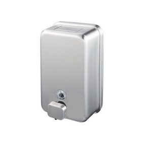   Rozsdamentes acél folyékony szappan adagoló matt, műanyag tartállyal, 1100 ml