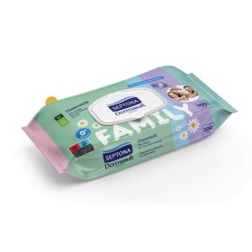 Septona Family Nedves törlőkendő kamillás 100 db