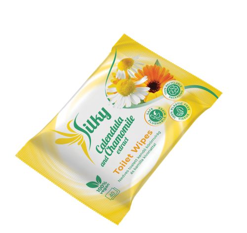 Nedves toalettkendő, wc-be is dobható, 40db-os