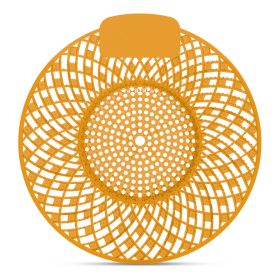   Piszoár bio enzimes illatosító rács Spiral, mangó illatú (sötét sárga)