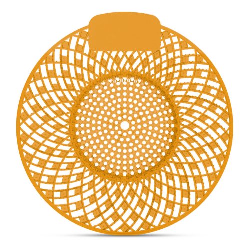 Piszoár bio enzimes illatosító rács Spiral, mangó illatú (sötét sárga)