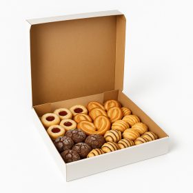 Teasüteményes doboz 29×29×5 cm 100 db/csomag