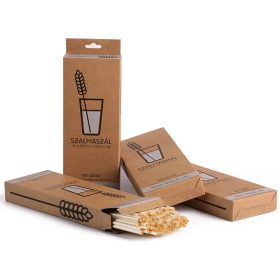 Szalma szívószál – natúr (100 db/csomag)