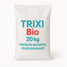 Trixi Bio 20kg Prémium mosópor, fehér ruhákhoz 