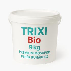 TRIXI Bio 9kg Prémium mosószer, fehér ruhákhoz VÖDRÖS