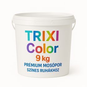   TRIXI Color 9kg Prémium mosószer, színes ruhákhoz VÖDRÖS