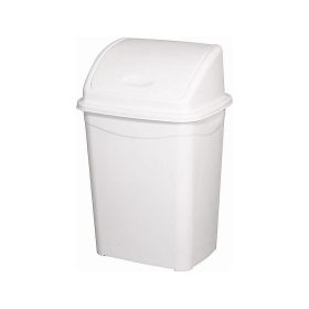   Planet Billenőfedeles szemetes kuka, műanyag, luxury, fehér, 4 L