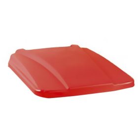   Planet Szelektív hulladékgyűjtő konténer, műanyag, pedálos, piros, 70L, fedél