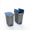Planet Pelikán Slim pedálos szemetes eco antracit színű, antracit fedéllel 60L