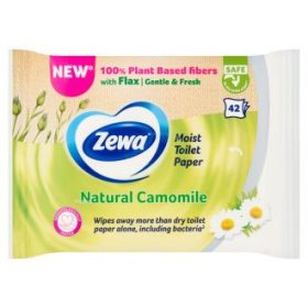   Zewa Natural Nedves Toalettpapír - Kamillás, Lehúzható, 42 db/csomag