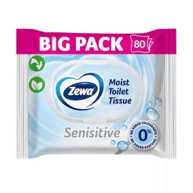 Zewa Nedves Toalettpapír 80 db, WC-be dobható VEGYES