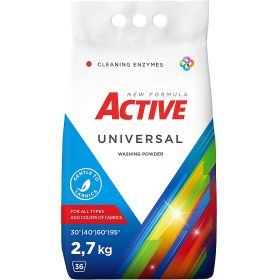 ACTIVE Mosópor Universal 2,7kg – 36 mosás (6 db/karton)