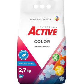 ACTIVE Mosópor Color 2,7kg – 36 mosás (6 db/karton)