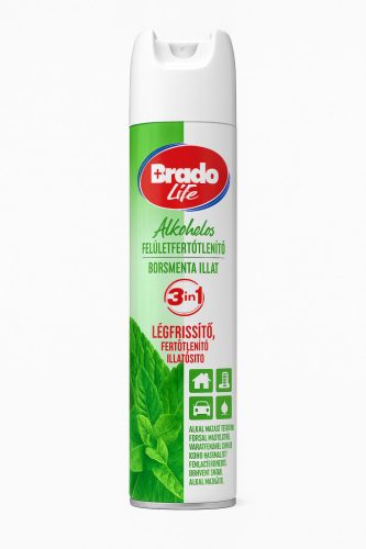 Bradolife felületfertőtlenítő és légfrissítő 300 ml borsmenta