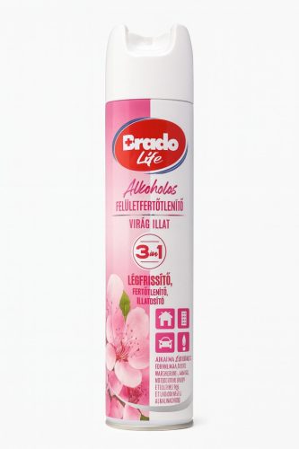 Bradolife felületfertőtlenítő és légfrissítő 300 ml virág