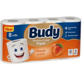   Budy toalettpapír 3 rétegű – 8 db/csomag, 145 lap/tekercs