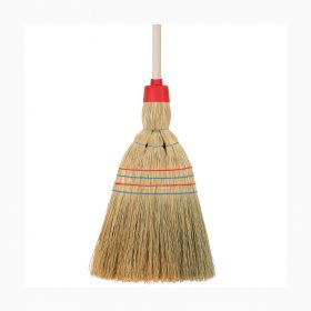   Cirokseprű ipari minőségi, piros nyélfogóval, 5 varrásos