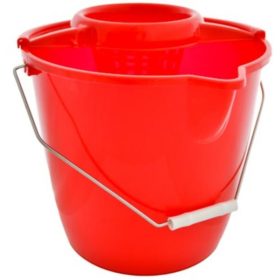 Felmosó Vödör 12L – Kerek, Csavarókosárral