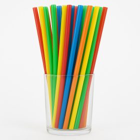   Műanyag szívószál Újrafelhasználható színes – 7 mm × 22 cm, 500 db/csomag