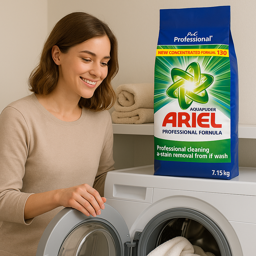 Ariel Professional 7,15 kg – akár 130 mosásnyi ragyogás!
